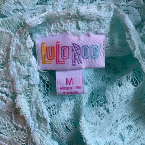 Lularoe Mint Lace duster - Picture 6 of 7